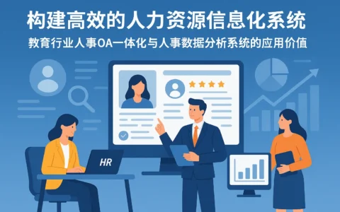 构建高效的人力资源信息化系统：教育行业人事OA一体化与人事数据分析系统的应用价值
