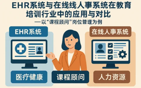 ehr系统与在线人事系统在教育培训行业中的应用与对比——以“课程顾问”岗位管理为例