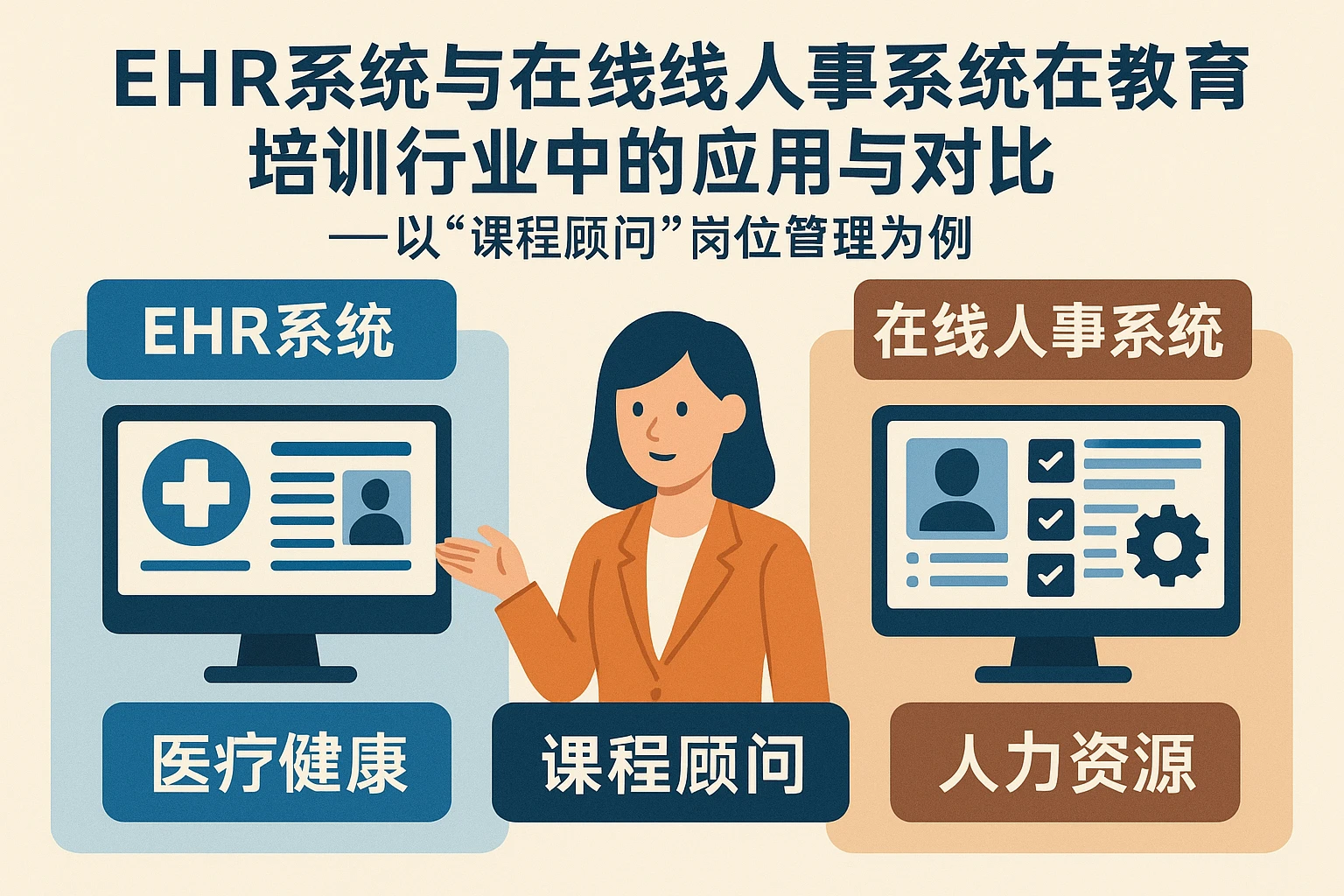 ehr系统与在线人事系统在教育培训行业中的应用与对比——以“课程顾问”岗位管理为例