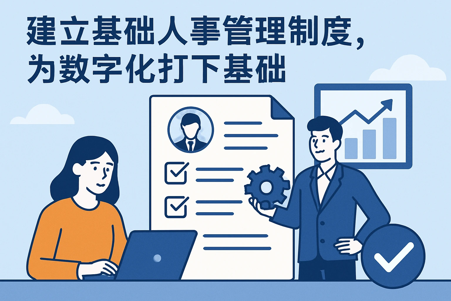 建立基础人事管理制度，为数字化打下基础