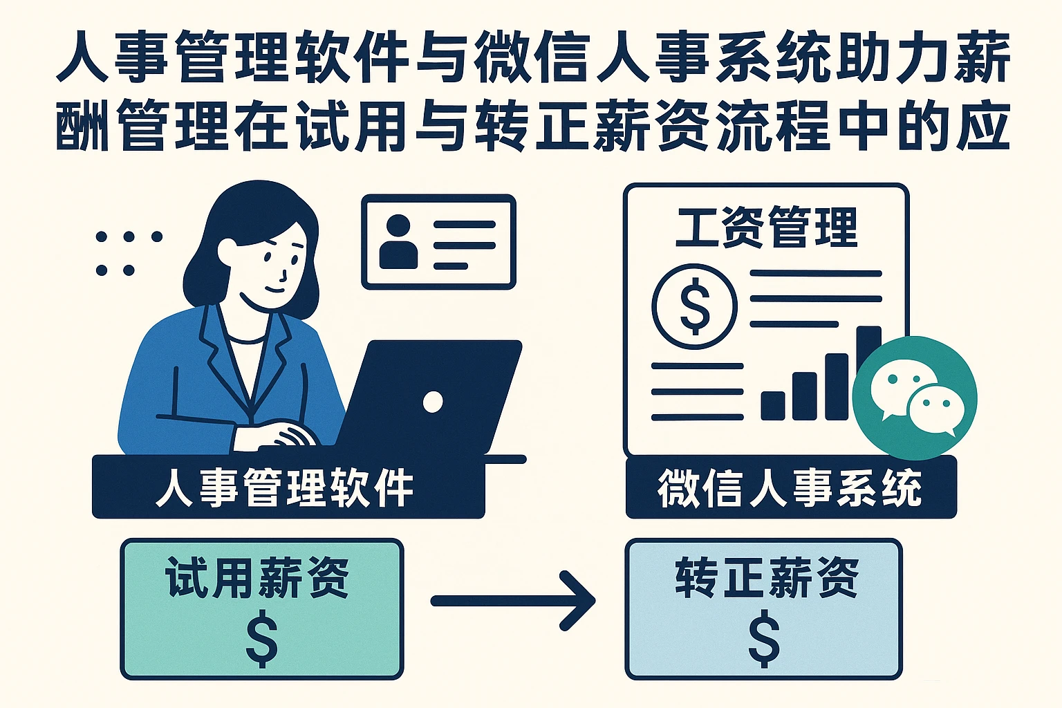 人事管理软件与微信人事系统助力薪酬管理系统在试用与转正薪资流程中的应用