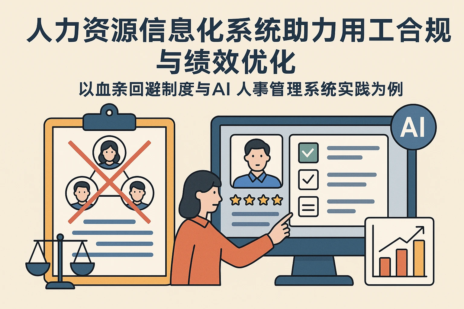 人力资源信息化系统助力用工合规与绩效优化——以血亲回避制度与AI人事管理系统实践为例