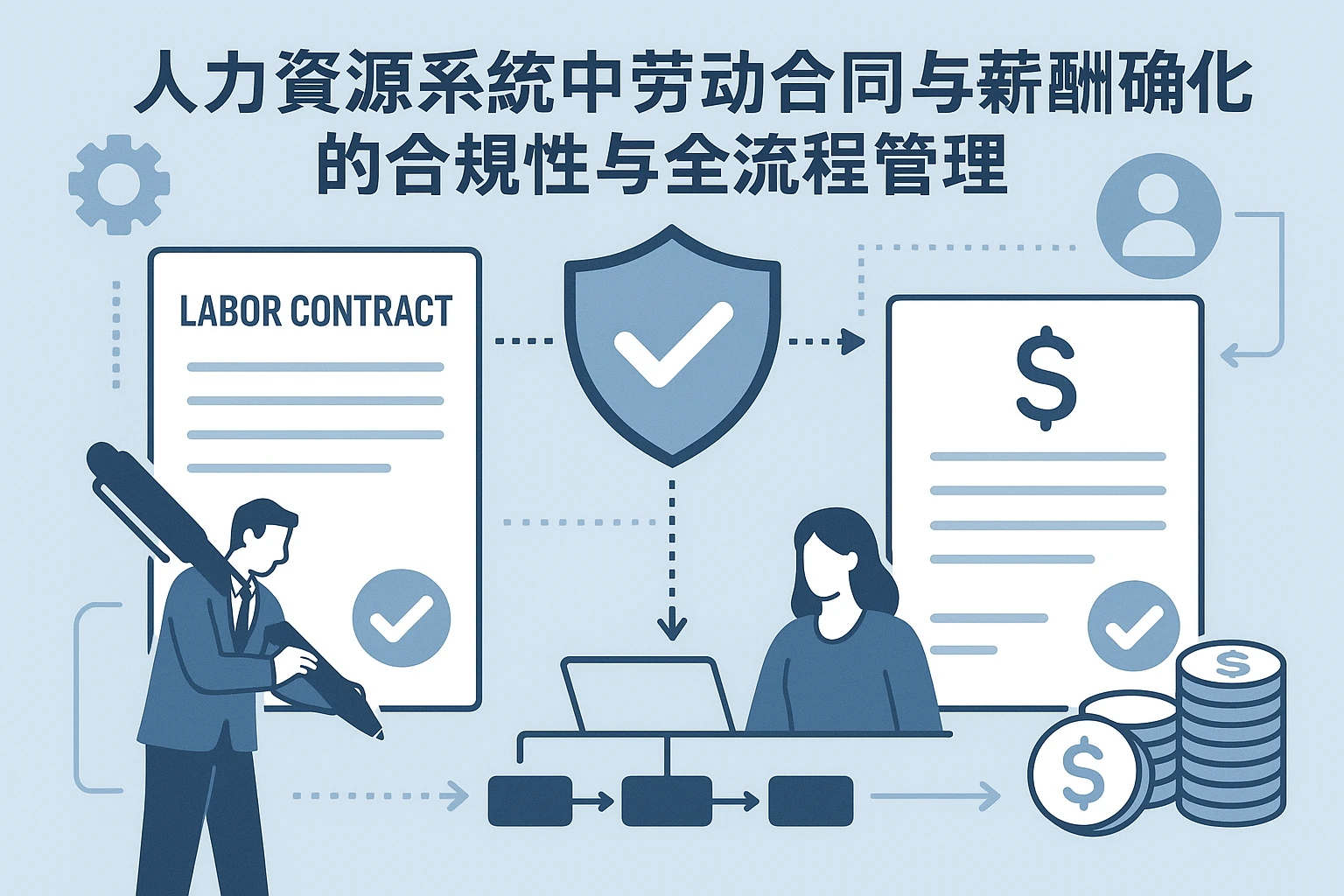 人力资源系统中劳动合同与薪酬确认的合规性与全流程管理