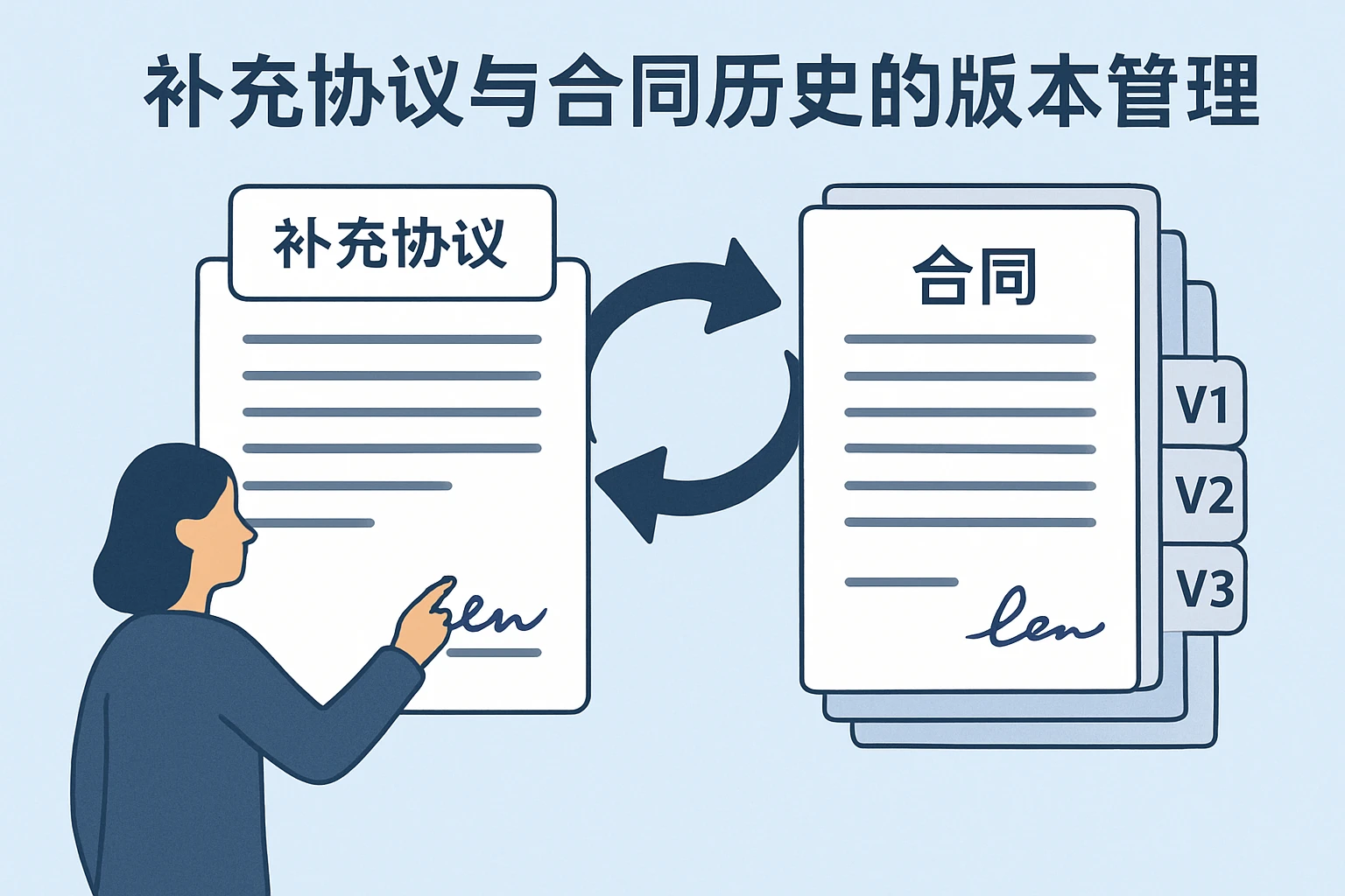 补充协议与合同历史的版本管理