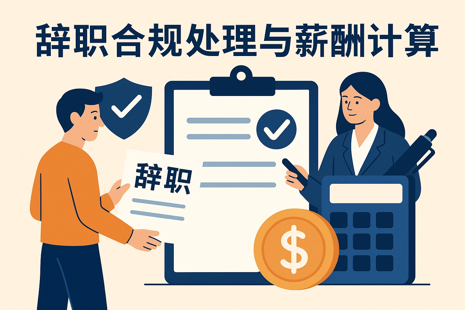 辞职合规处理与薪酬计算
