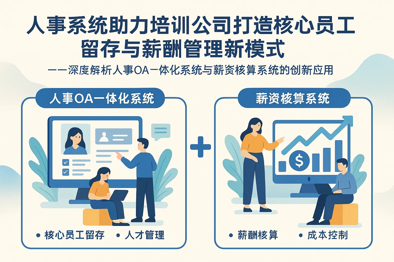 人事系统助力培训公司打造核心员工留存与薪酬管理新模式——深度解析人事OA一体化系统与薪资核算系统的创新应用