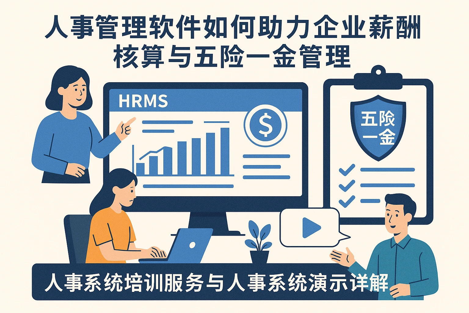 人事管理软件如何助力企业薪酬核算与五险一金管理——人事系统培训服务与人事系统演示详解
