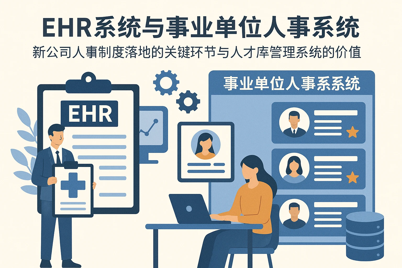 EHR系统与事业单位人事系统:新公司人事制度落地的关键环节与人才库管理系统的价值