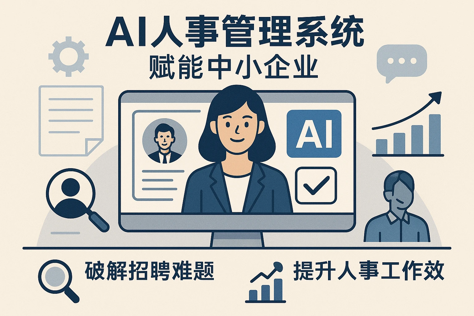 AI人事管理系统赋能中小企业:破解招聘难题,提升人事工作效率