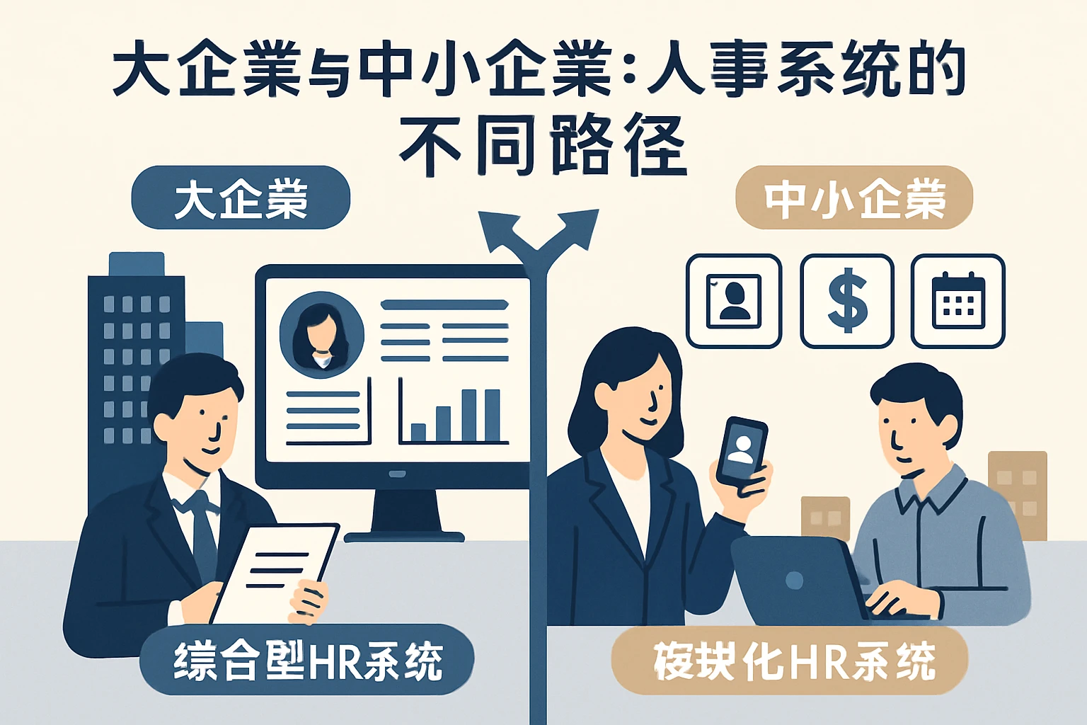 大企业与中小企业：人事系统的不同路径