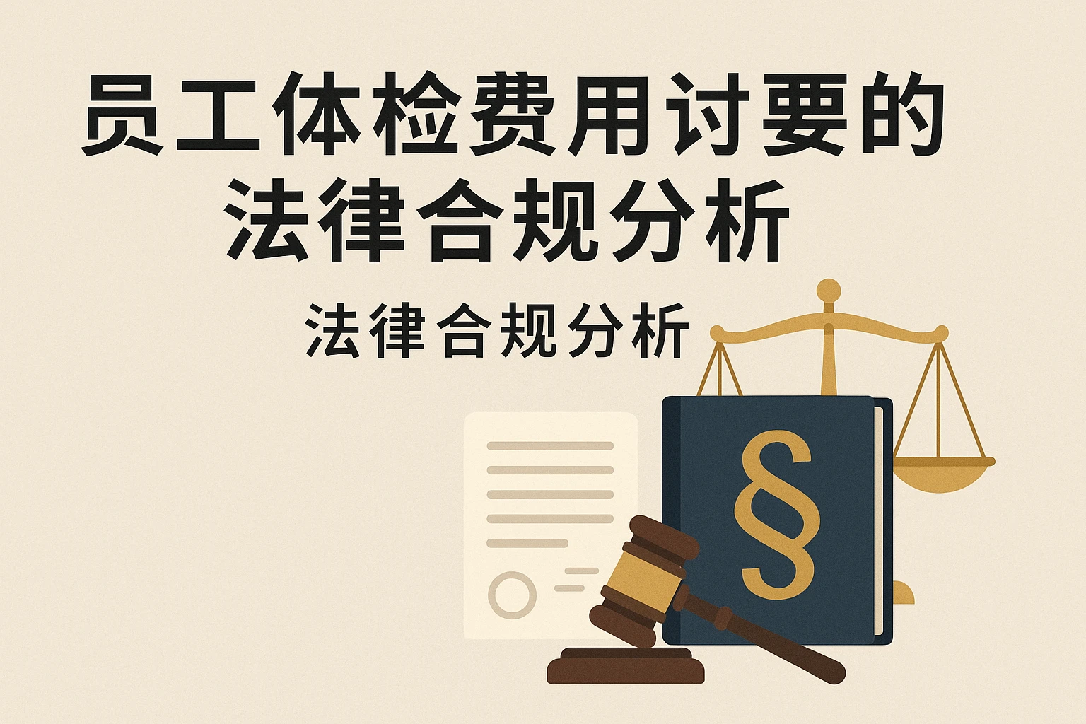 员工体检费用讨要的法律合规分析