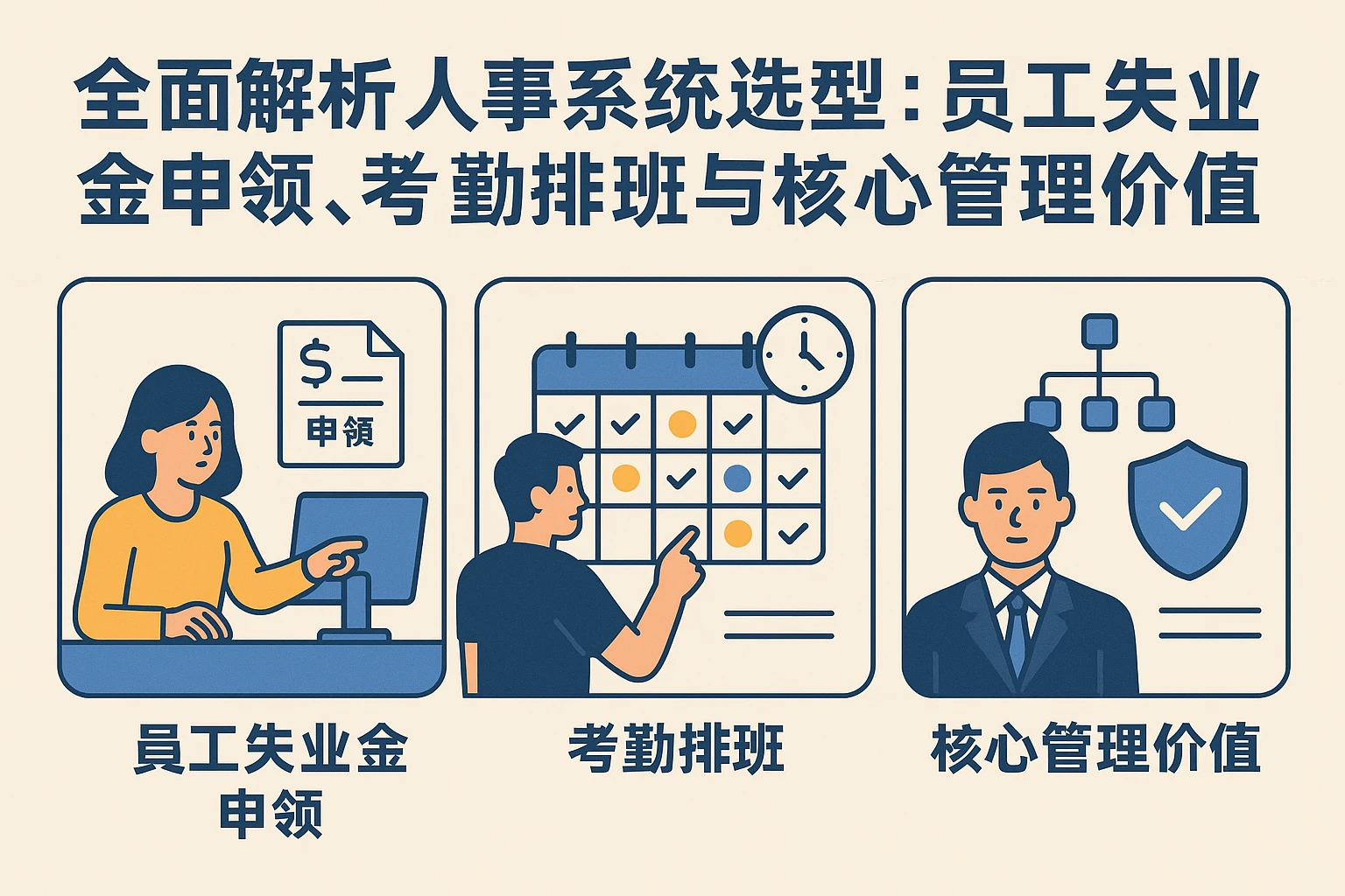 全面解析人事系统选型：员工失业金申领、考勤排班与核心管理价值