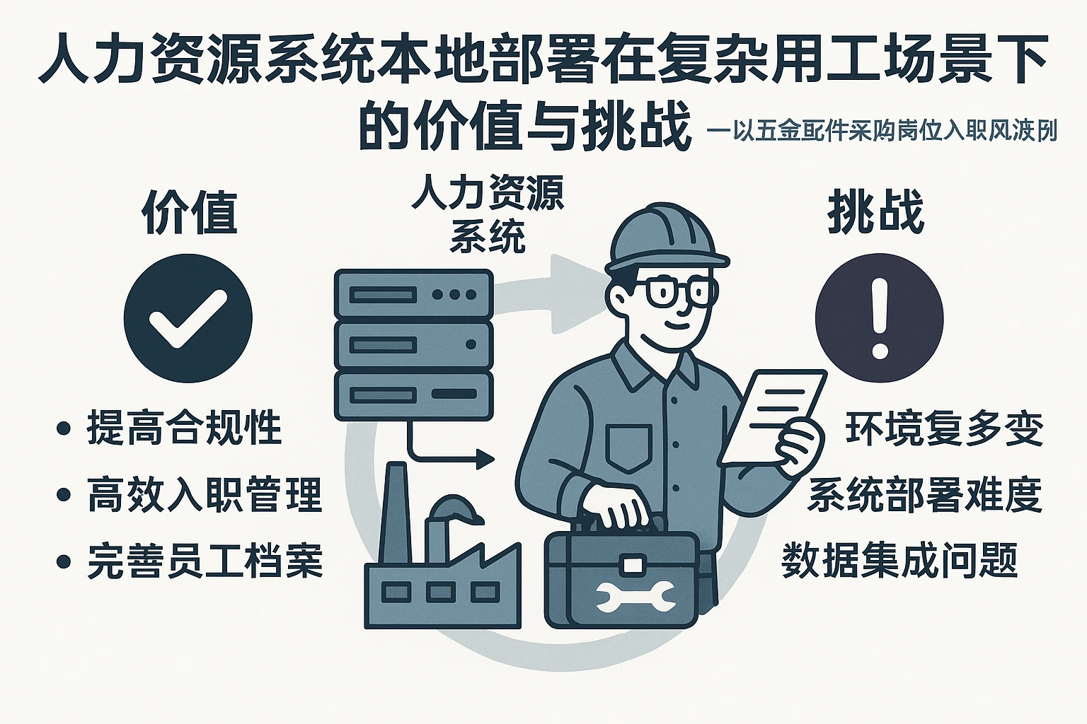 人力资源系统本地部署在复杂用工场景下的价值与挑战 —— 以五金配件采购岗位入职风波为例