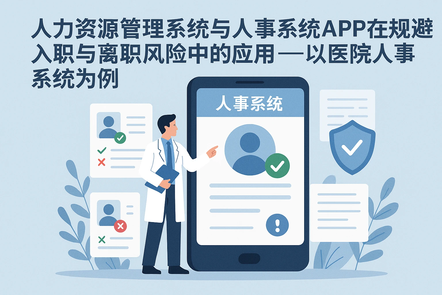 人力资源管理系统与人事系统APP在规避入职与离职风险中的应用——以医院人事系统为例