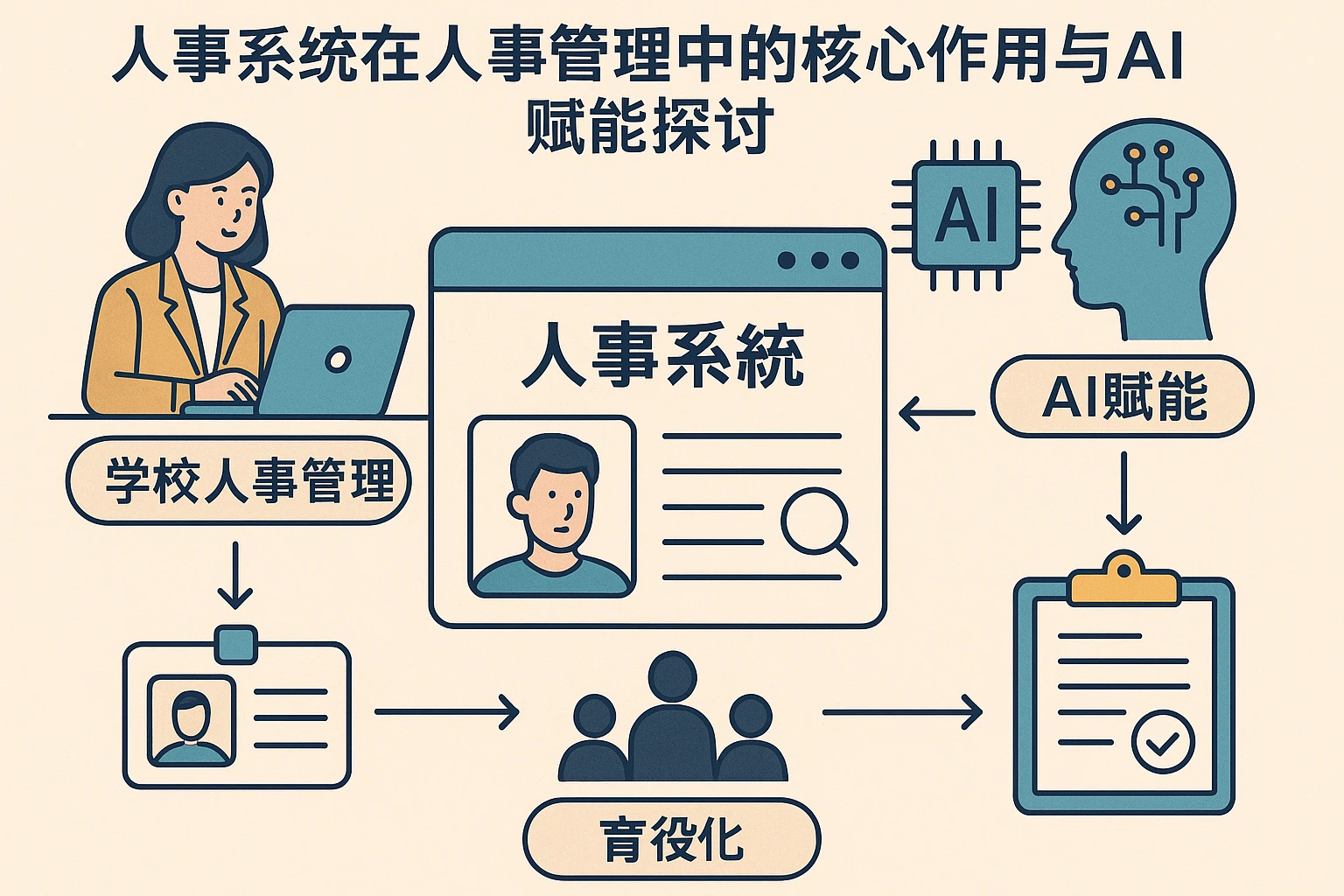 人事系统在学校人事管理中的核心作用与AI赋能探讨
