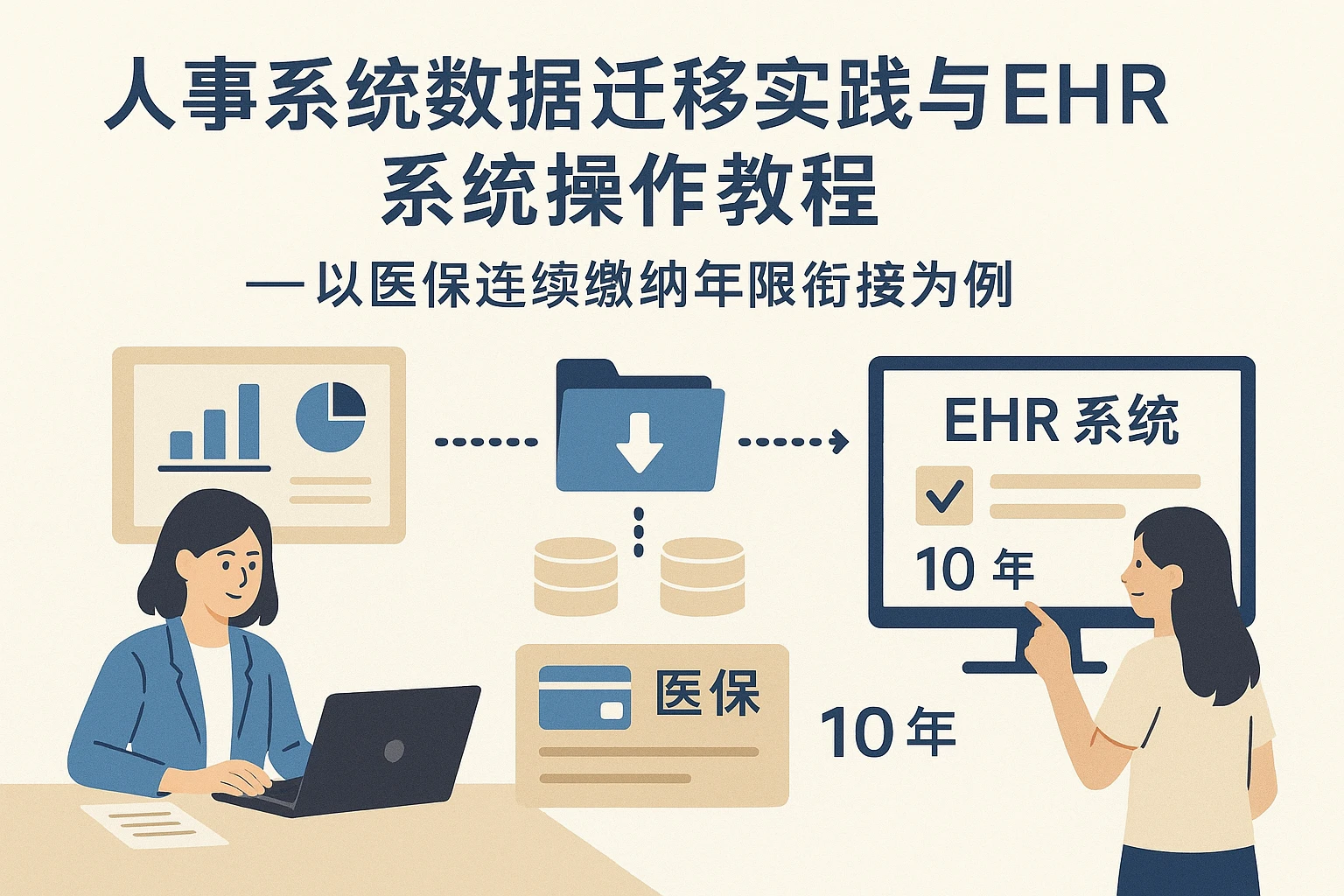 人事系统数据迁移实践与EHR系统操作教程——以医保连续缴纳年限衔接为例