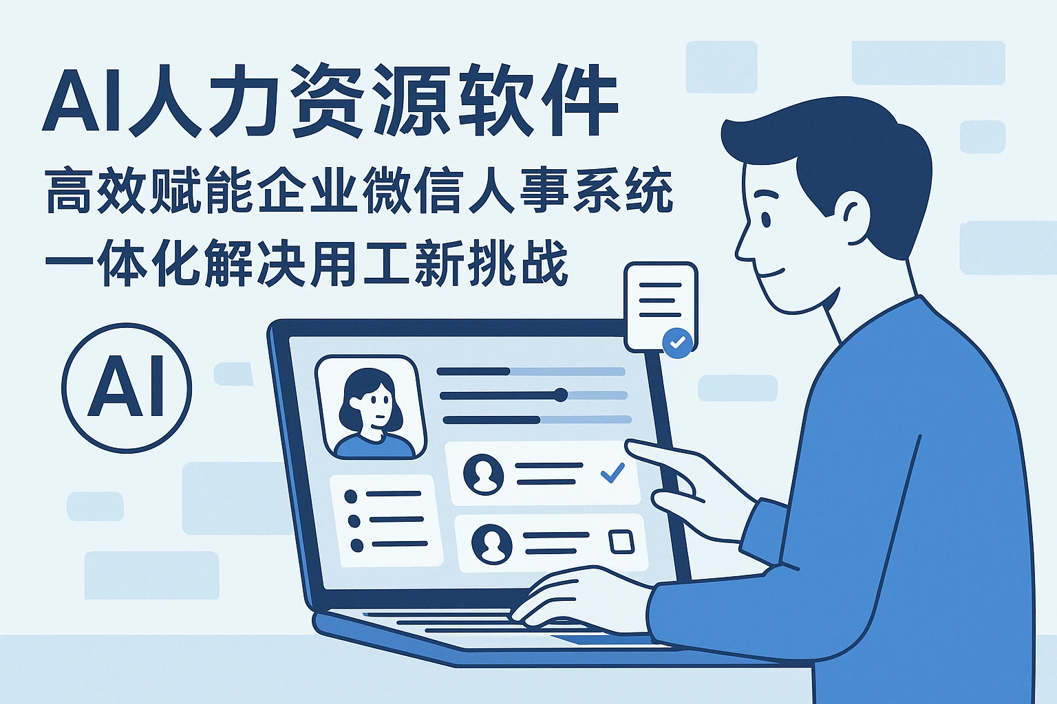 AI人力资源软件:高效赋能企业微信人事系统,一体化解决用工新挑战