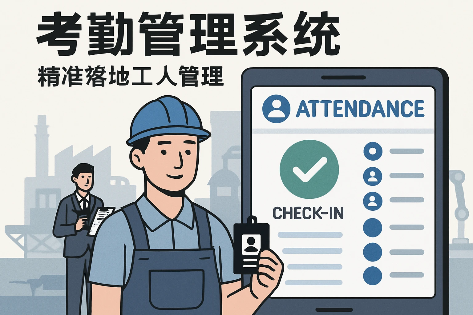 考勤管理系统：精准落地工人管理