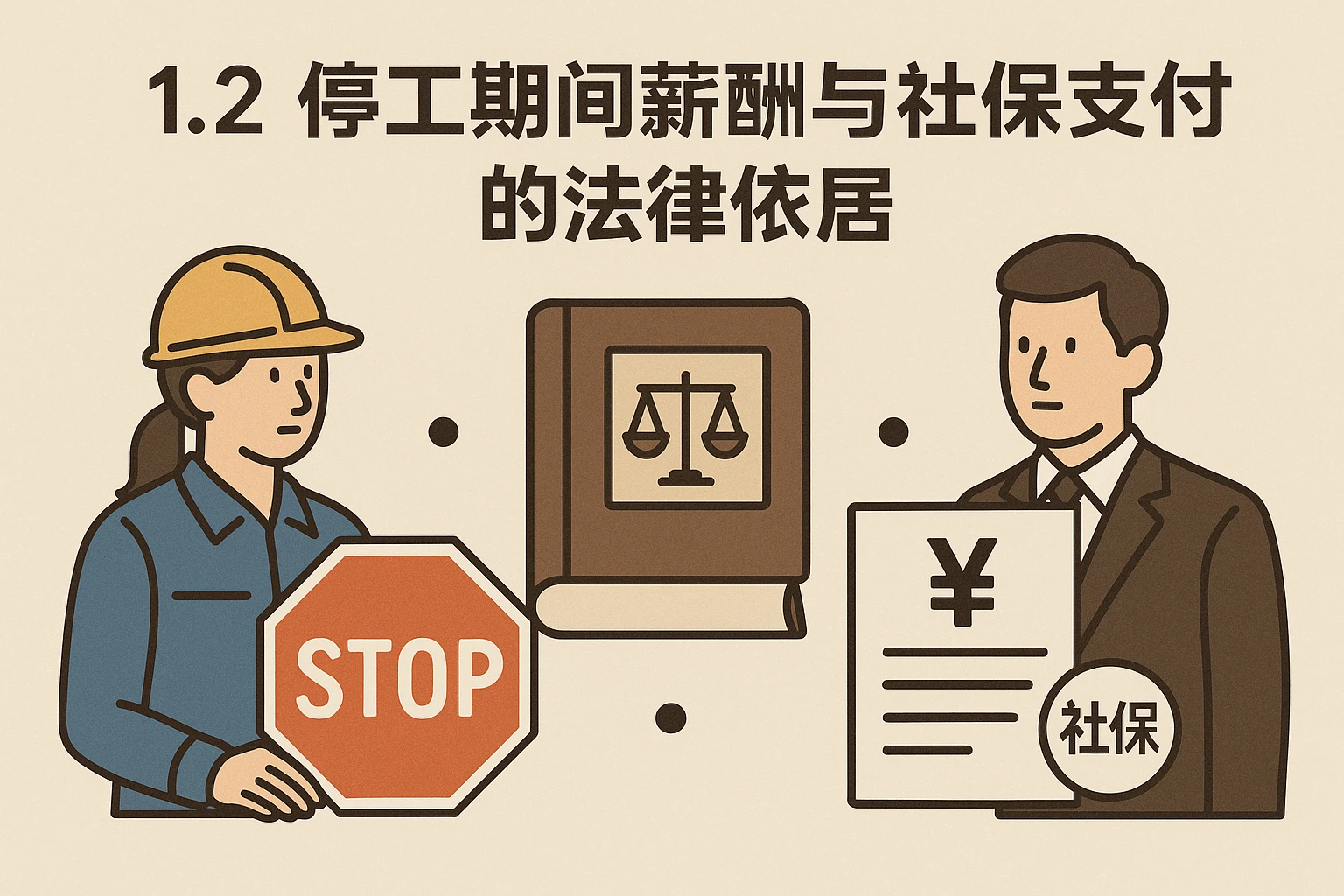 1.2 停工期间薪酬与社保支付的法律依据