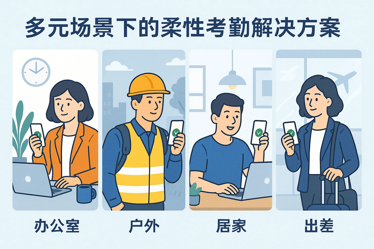 多元场景下的柔性考勤解决方案
