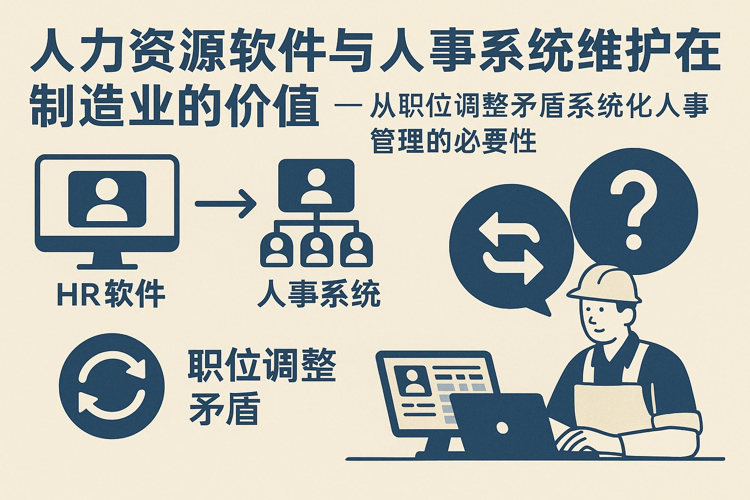 人力资源软件与人事系统维护在制造业的价值 —— 从职位调整矛盾看系统化人事管理的必要性