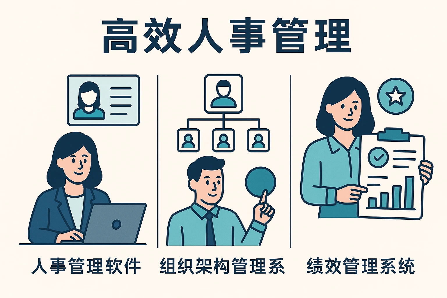 高效人事管理：人事管理软件、组织架构管理系统与绩效管理系统全解