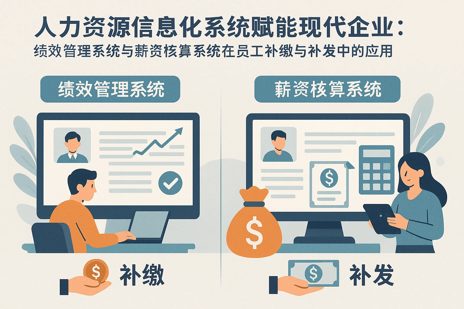 人力资源信息化系统赋能现代企业：绩效管理系统与薪资核算系统在员工补缴与补发中的应用
