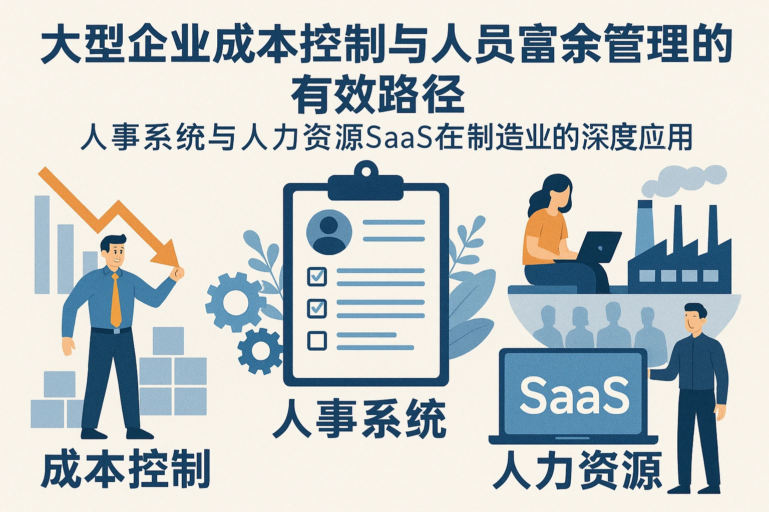 大型企业成本控制与人员富余管理的有效路径——人事系统与人力资源SaaS在制造业的深度应用