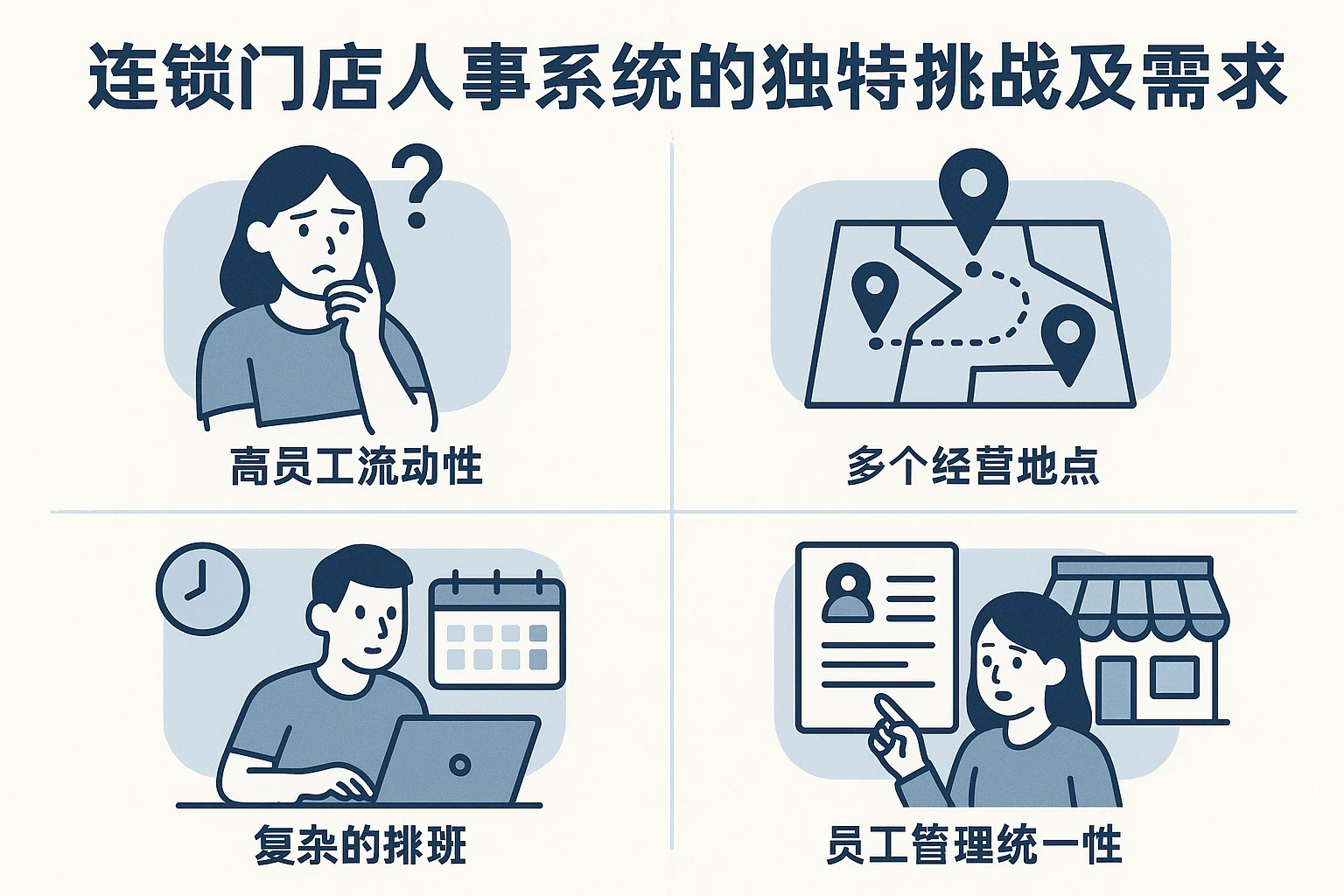 连锁门店人事系统的独特挑战及需求