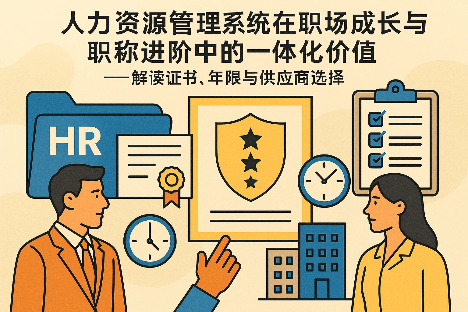 人力资源管理系统在职场成长与职称进阶中的一体化价值——解读证书、年限与供应商选择