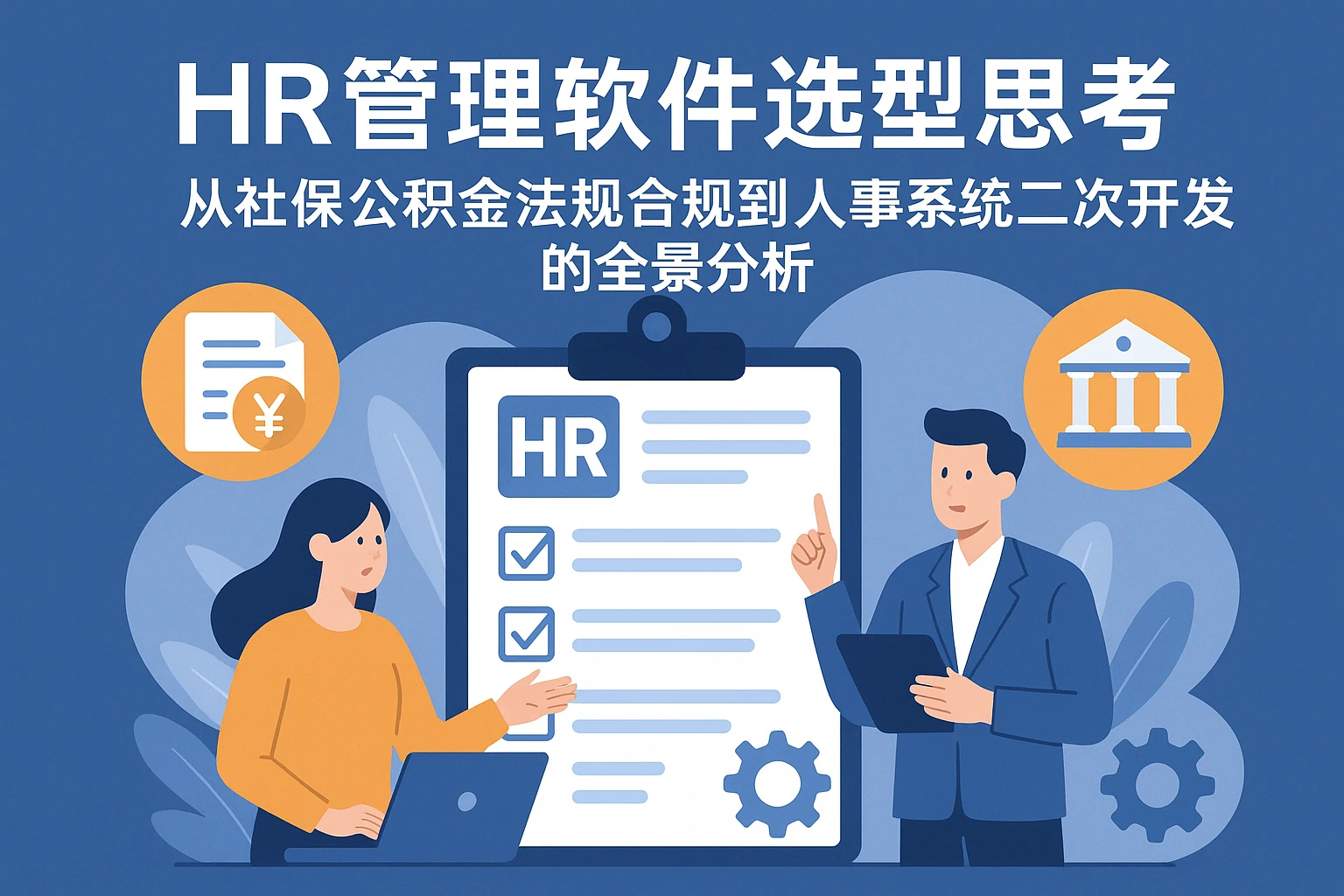 HR管理软件选型思考：从社保公积金法规合规到人事系统二次开发的全景分析