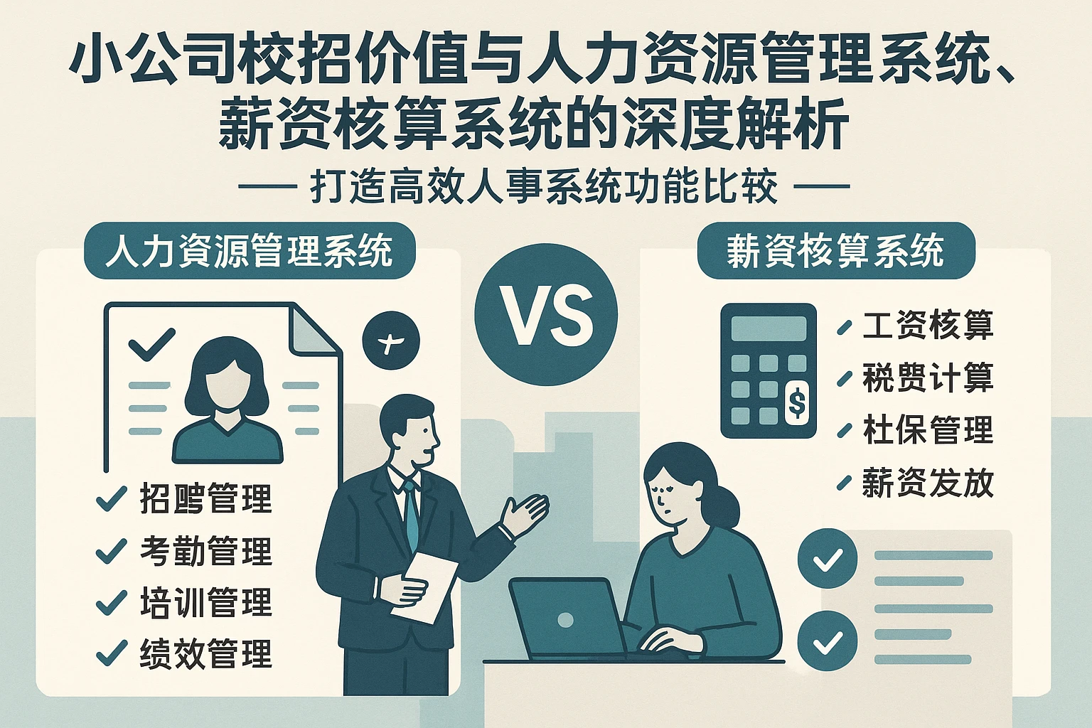 小公司校招价值与人力资源管理系统、薪资核算系统的深度解析 —— 打造高效人事系统功能比较