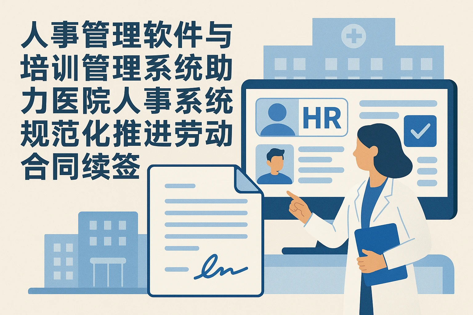 人事管理软件与培训管理系统助力医院人事系统规范化推进劳动合同续签