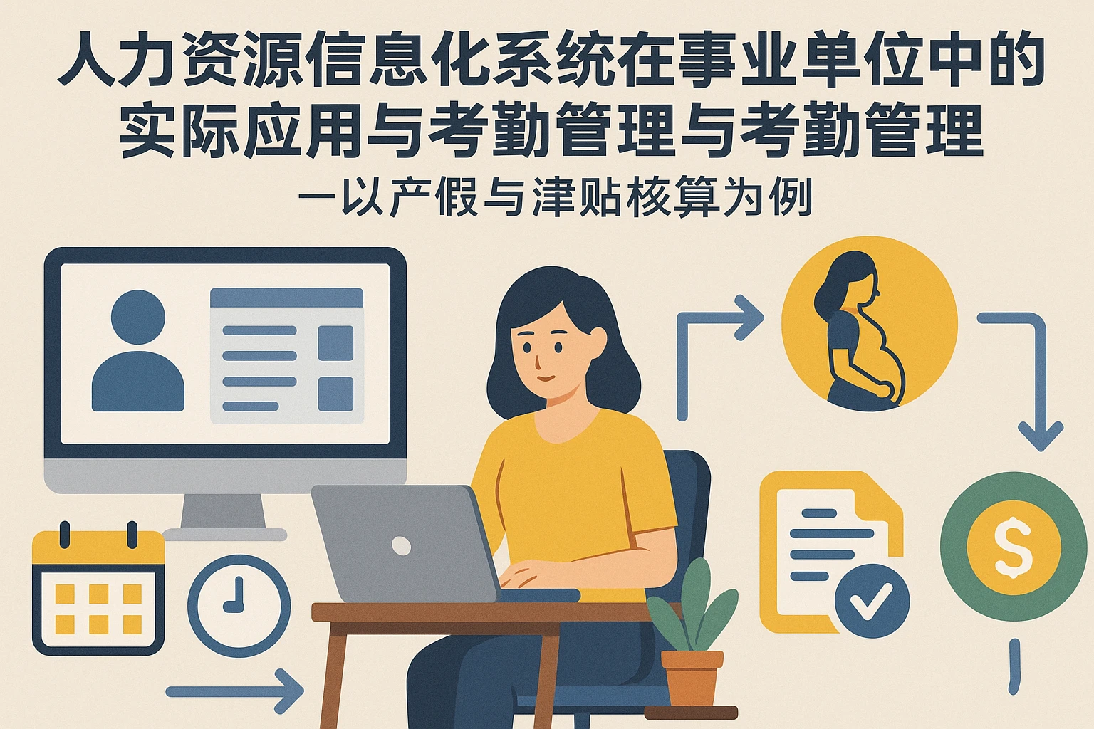 人力资源信息化系统在事业单位中的实际应用与考勤管理——以产假与津贴核算为例