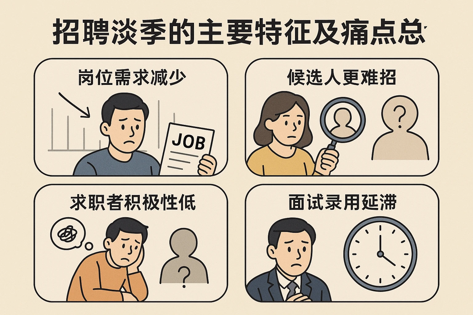招聘淡季的主要特征及痛点总结