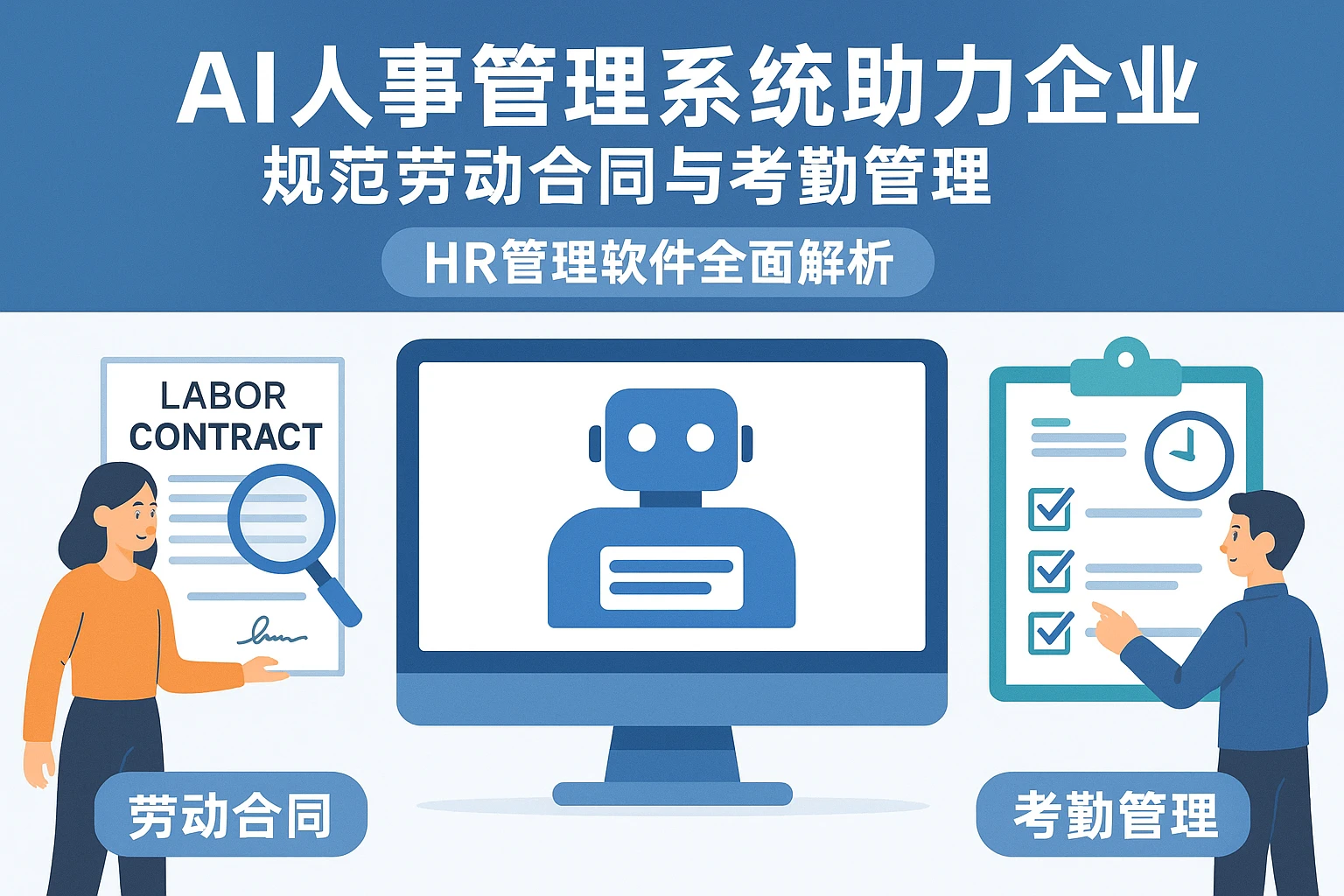 AI人事管理系统助力企业规范劳动合同与考勤管理——HR管理软件全面解析