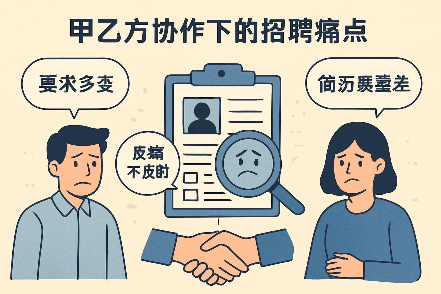 甲乙方协作下的招聘痛点