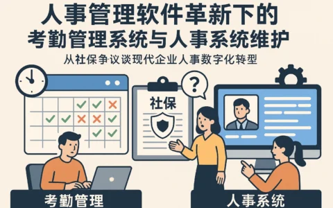 人事管理软件革新下的考勤管理系统与人事系统维护——从社保争议谈现代企业人事数字化转型