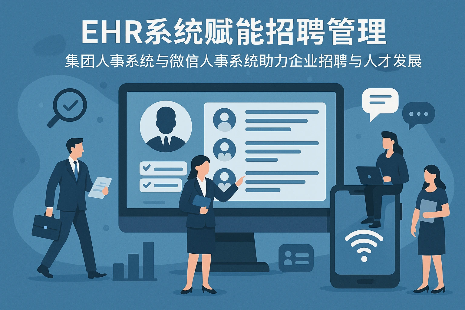 EHR系统赋能招聘管理：集团人事系统与微信人事系统助力企业招聘与人才发展