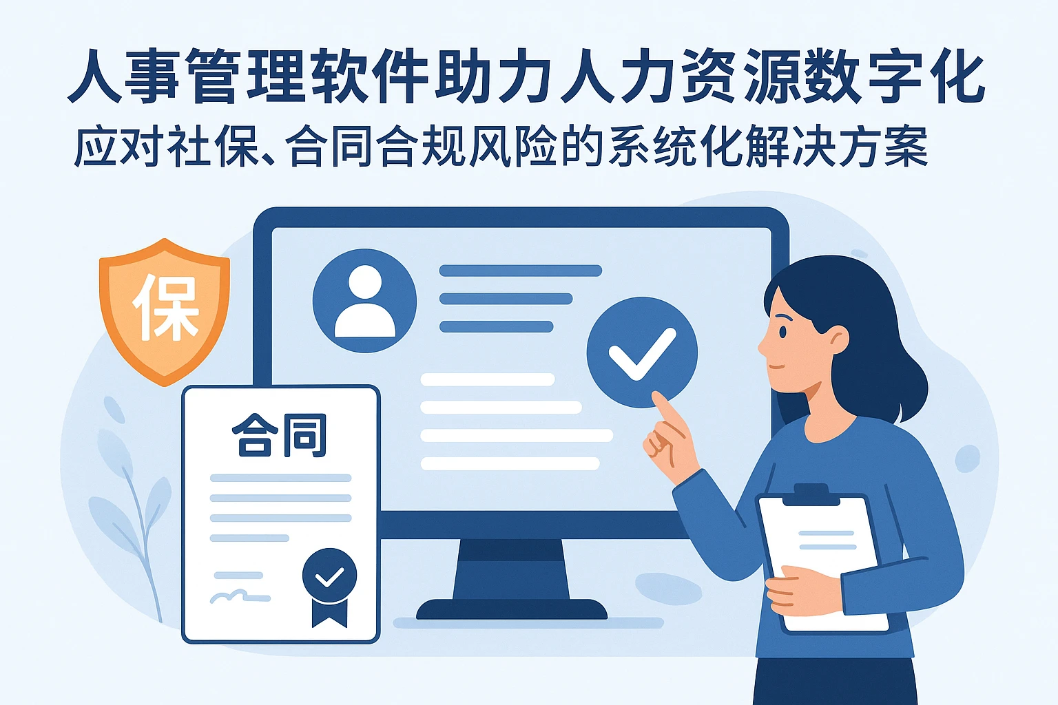 人事管理软件助力人力资源数字化转型——应对社保、合同合规风险的系统化解决方案