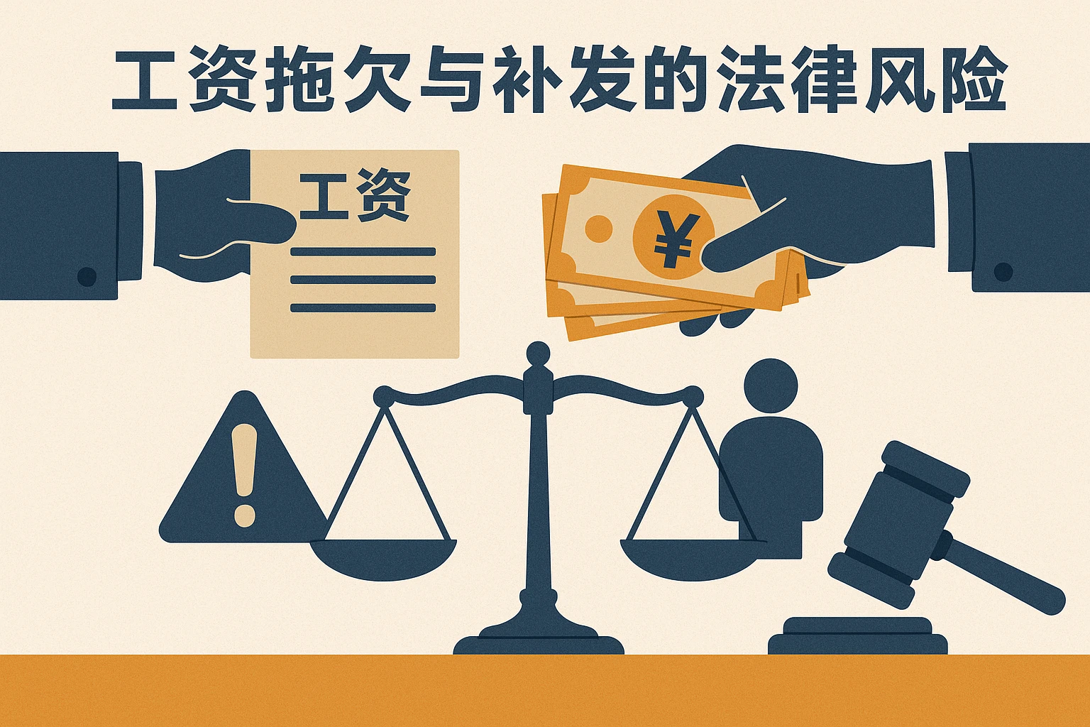 工资拖欠与补发的法律风险