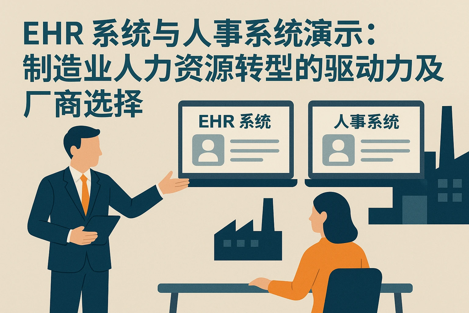 EHR系统与人事系统演示：制造业人力资源转型的驱动力及厂商选择