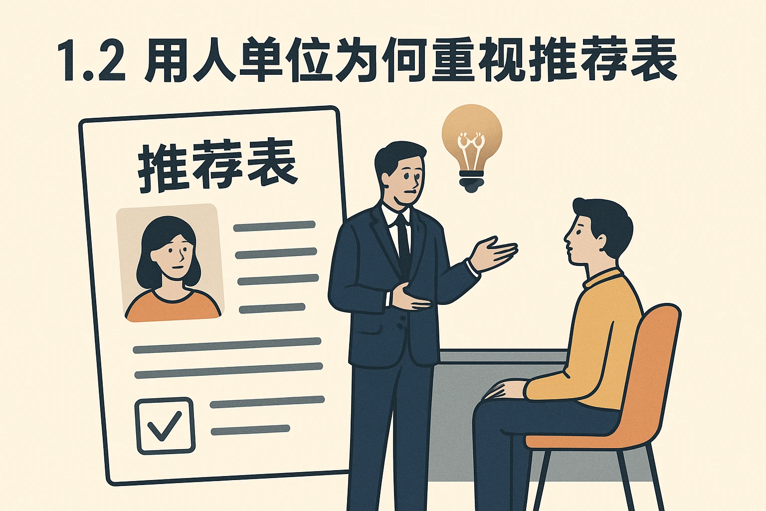 1.2 用人单位为何重视推荐表