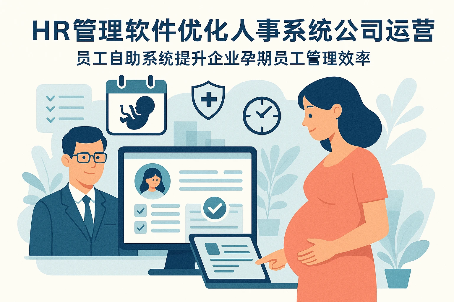 HR管理软件优化人事系统公司运营：员工自助系统提升企业孕期员工管理效率