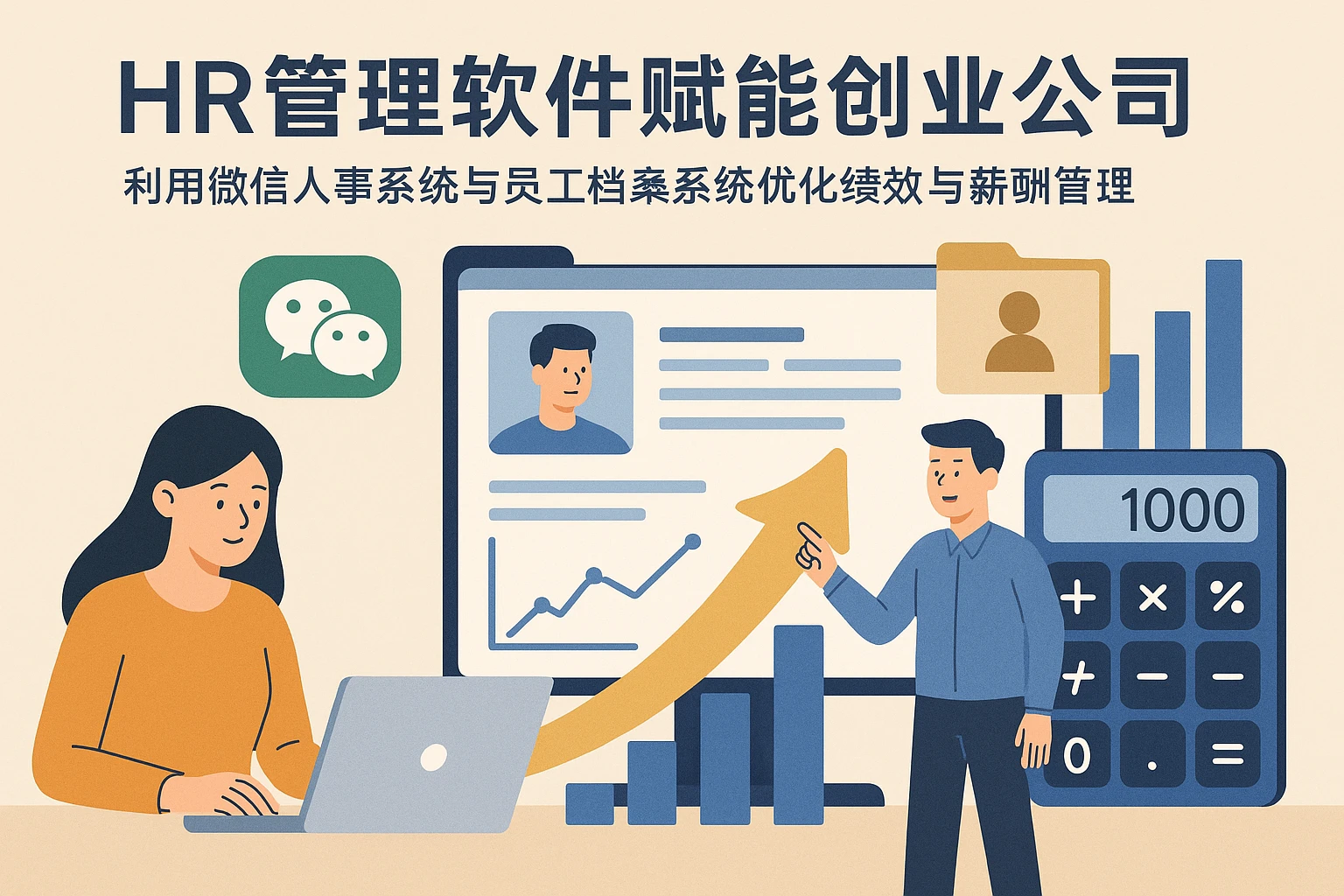 HR管理软件赋能创业公司：利用微信人事系统与员工档案系统优化绩效与薪酬管理