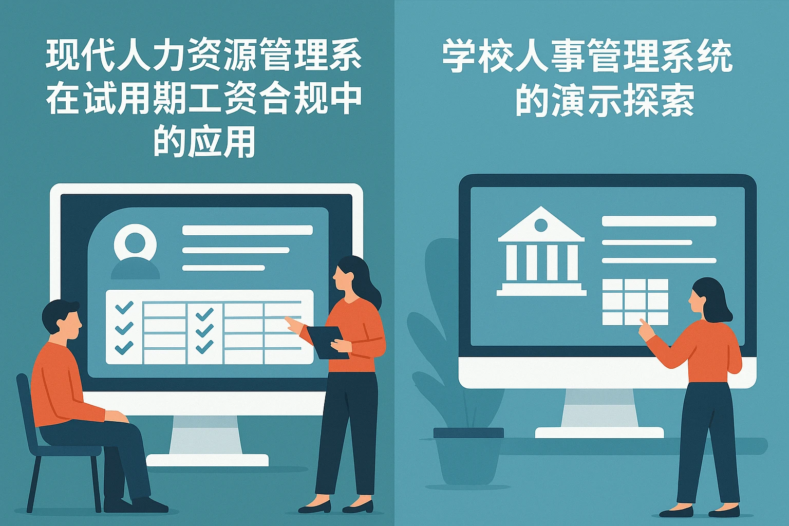 现代人力资源管理系统在试用期工资合规中的应用与学校人事管理系统的演示探索