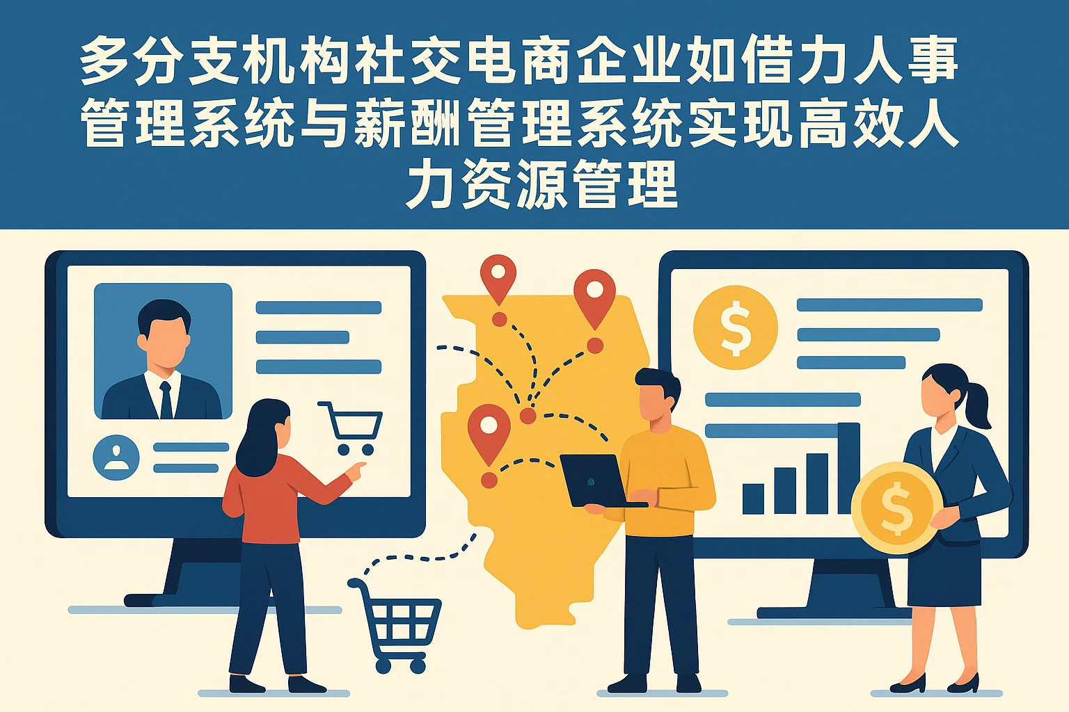 多分支机构社交电商企业如何借力人事管理系统与薪酬管理系统实现高效人力资源管理