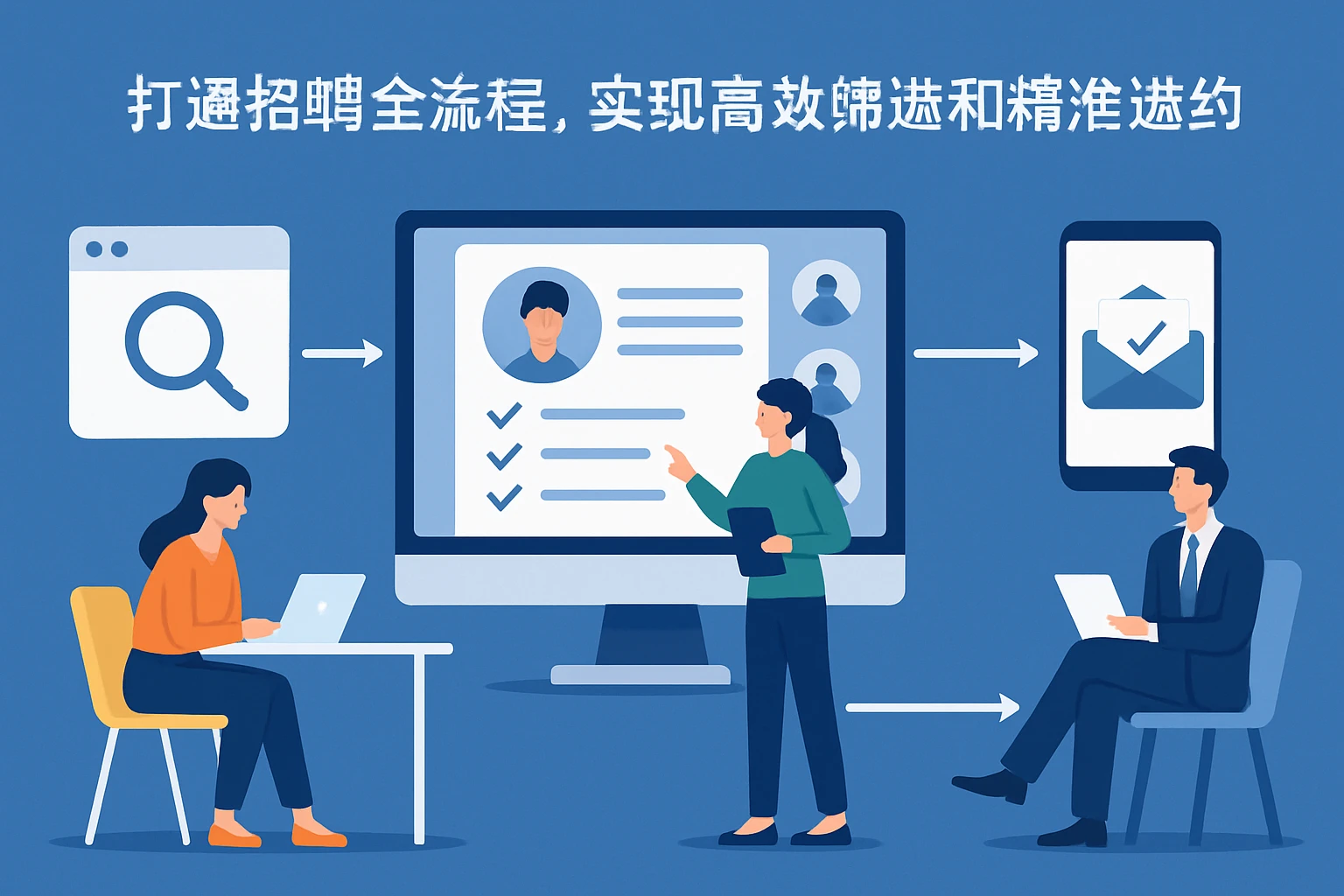 2. 打通招聘全流程，实现高效筛选和精准邀约