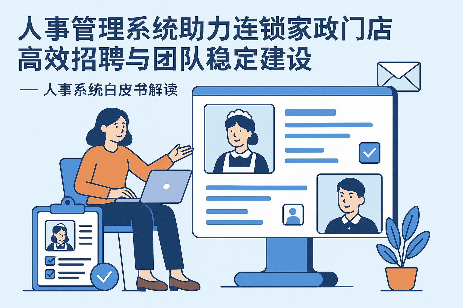 人事管理系统助力连锁家政门店高效招聘与团队稳定建设——人事系统白皮书解读