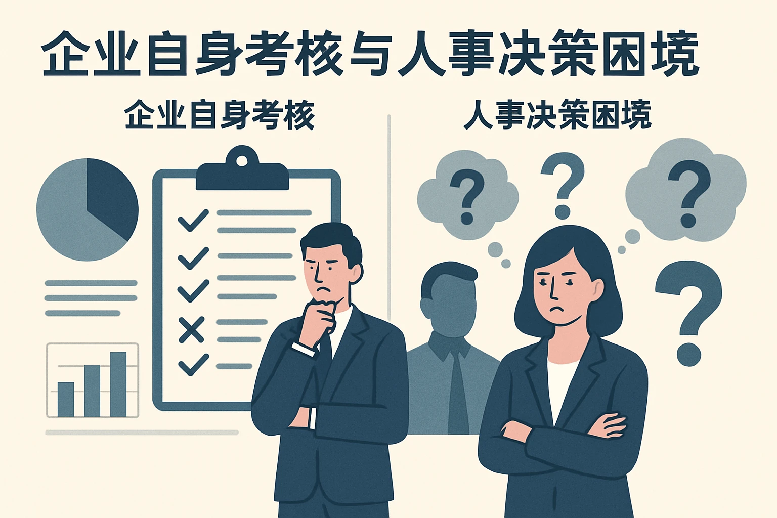 企业自身考核与人事决策困境